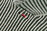 ツートーンリブニットベスト / TWO TONE RIB KNIT VEST_GREEN
