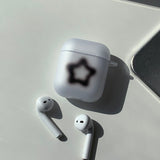 Black Blur Star AirPods Case_matt