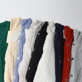 キッツツイストブレッドボタンカーディガン / Kitts Twisted Bread Button Cardigan (9 colors)