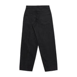 ワイドテーパードレトロデニムパンツブラック/Wide Tapered Retro Denim Pants Black (6683369767030)