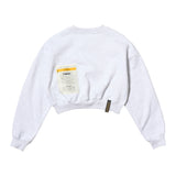 STGM CROPED CREWNECK(FEMALE) BLACK / WHITE MELANGE
