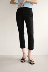 フラットクロップジーンズ / FLAT CROP JEANS / SLIM STRAIGHT PANTS