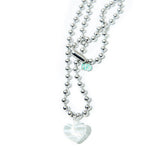 アクリーリックハートネックレス/ACRYLiC HEART NECKLACE (6586954907766)