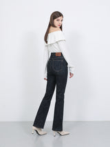 ロングブーツカットデニムパンツ / W71 LONG BOOTS CUT DENIM PANTS