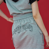 [NF] ZEST CARGO MINI SKIRT (GRAY)_F23QD835