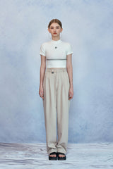 HIDE Piping Crop Top (1/2) (Ivory) (6570966483062)