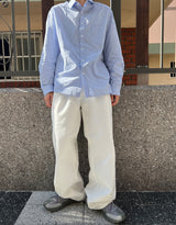 ウォッシングポイントワイドデニムパンツ / Washing point wide denim pants