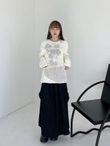 ロペマップニット/Rope Map Knit (2color)