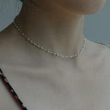 シルバーボールチェーンネックレス(スペアチェーン)/SILVER BALL CHAIN NECKLACE(CHOKER) (925 silver / spare chain)