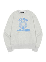ALOHA HAWAII SWEATSHIRT WHITE MELANGE (6586526138486)