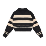 シンプルストライプカラーセーター / SIMPLE STRIPE COLLAR SWEATER