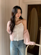 Blossom Mohair Wool Knit Cardigan (5color)