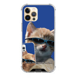selfie blue cat case