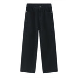Long wide fit denim pants