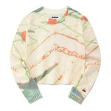 チェリープリントニット／CHERRY PRINT KNIT [GREEN]