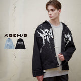 ドロップショルダープリントGジャン / DROPED SHOLDER PRINTED DENIM JKT (4580949065846)