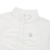 CHERRY STRING SHIRRING WINDBREAKER [WHITE]
