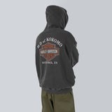 フィンガープリントフーディー/Fingerprint printing hood