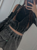 [MADE] UL 4seasons crop sleeveless