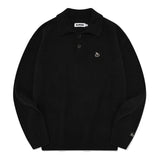 MONO CHERRY MEN COLLAR KNIT[BLACK]