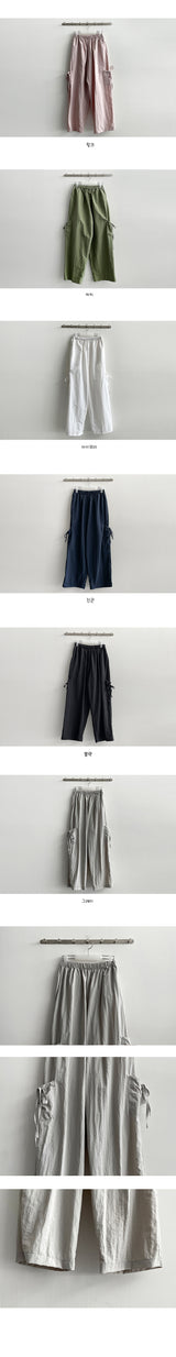 Cardinylone Ribbon Cargo Pants