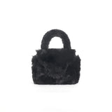 Eco Fur Mini Crossbag (Black)