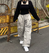 マルチポケットジッパーストリングカーゴパンツ / multi-pocket zipper string cargo pants