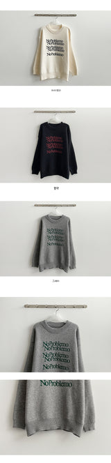 Nof lettering knitwear