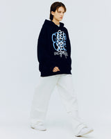 スプレーラビットフーディ/SPRAY RABBIT HOODIE-NAVY