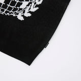 SECRET CLUB KNIT VEST - BLACK (6692512071798)