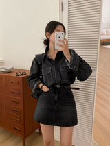 [Bellide made/Long-sleeved version] Vintage Pocket Denim Shirt