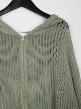 ネットフードジップアップ/Net Hood Zip Up (2color)