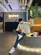 LMN ヒデンバンディングスリムフィットデニムパンツ / LMN Hidden Banding Slim Fit Denim Pants (blue)