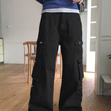Doka Pocket Cargo Cotton Long Wide Pants
