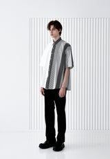 SOLID & MULTI STRIPE HALF SHIRT BLACK (6566874710134)