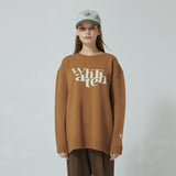 WHATTHE Big Logo Knit Pullover Brown (6643563823222)