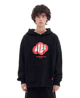 RED MOSS LOGO HOOD (BLACK)