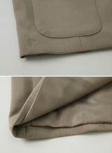 [SHOPPERMADE] Mood No Collar Round Jacket (2color)