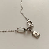 シャインスターユニークチェーンネックレス / bne Shinestar Square Unique Chain Necklace