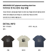 ARCHIVES CAT Pigment Overfit Short Sleeves (SPSSTD-0001)