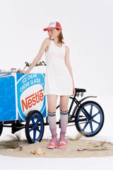 チェリーノースリーブテリードレス / CHERRY SLEEVELESS TERRY DRESS [IVORY]