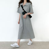 ハーフスリーブカラードドレス / Half Sleeve Collared Dress