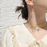 BASIC LEATHER Necklace (12color) (6655478825078)