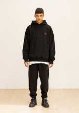 GRATING EMBLEM OVERSIZED HOODIE