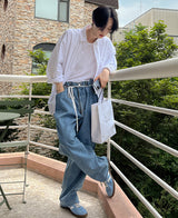 ヘビー ラップ デニムパンツ / Heavy wrap denim pants (2 color)