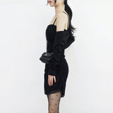 Luhi Bolero + Shirring Dress Set