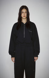 WIDE ZIP SWEATPANTS_NAVY