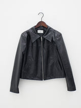 リミットレザージャケット/Limit leather jacket (2color)