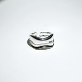 [Baby monster/KARD] Two chain layered wave ring
