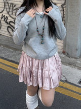 ミックスフードスウェットシャツ / Mixed hooded sweatshirt.